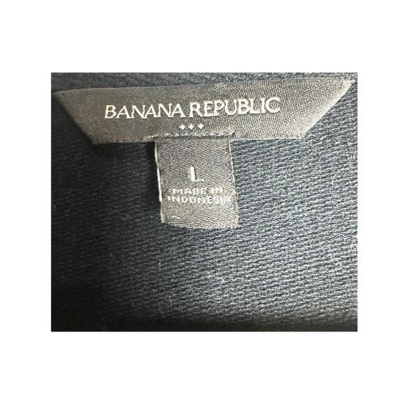 Banana Republic Factory Black Asymmetrical Zip Jacket Size Large - Picture 5 of 6